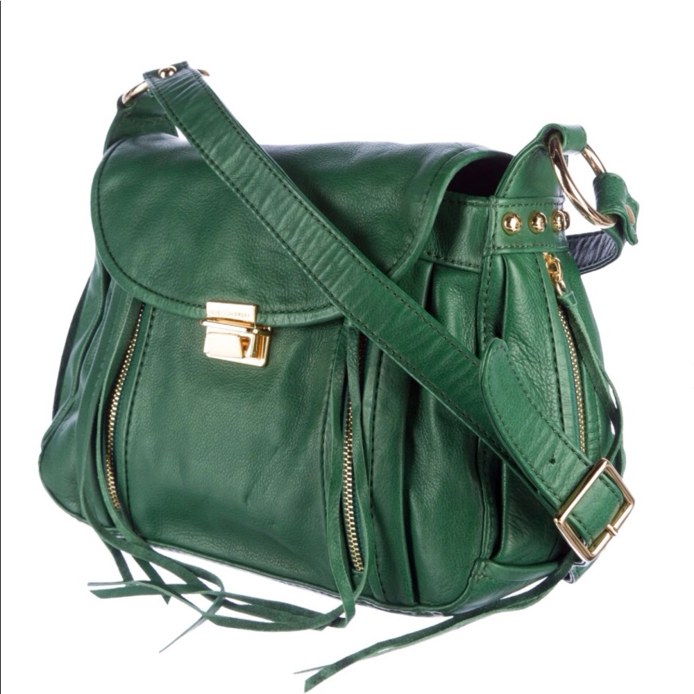๐ NWOT REBECCA MINKOFF EMERALD GREEN BELOVED MINI LEATHER CROSSBODY BAG! - Picture 13 of 16